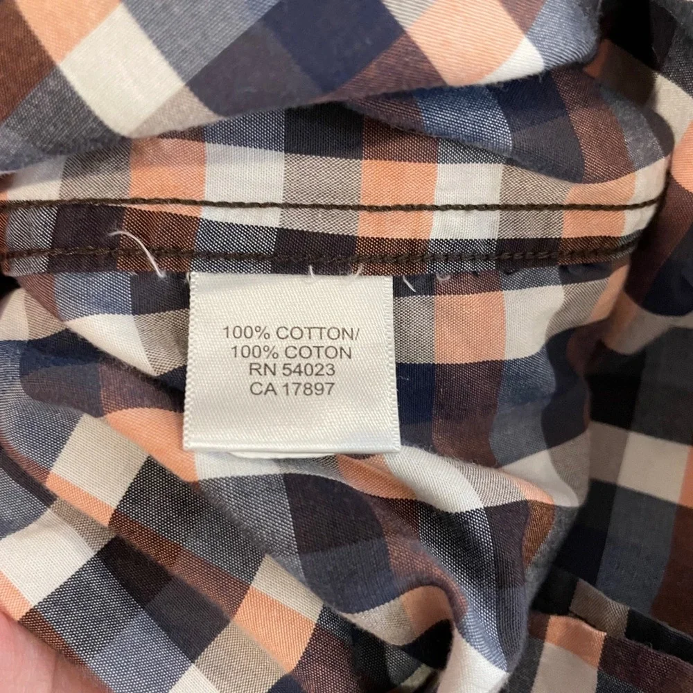Banana Republic Mens‎ Plaid Long Sleeve Button Down Shirt Size L